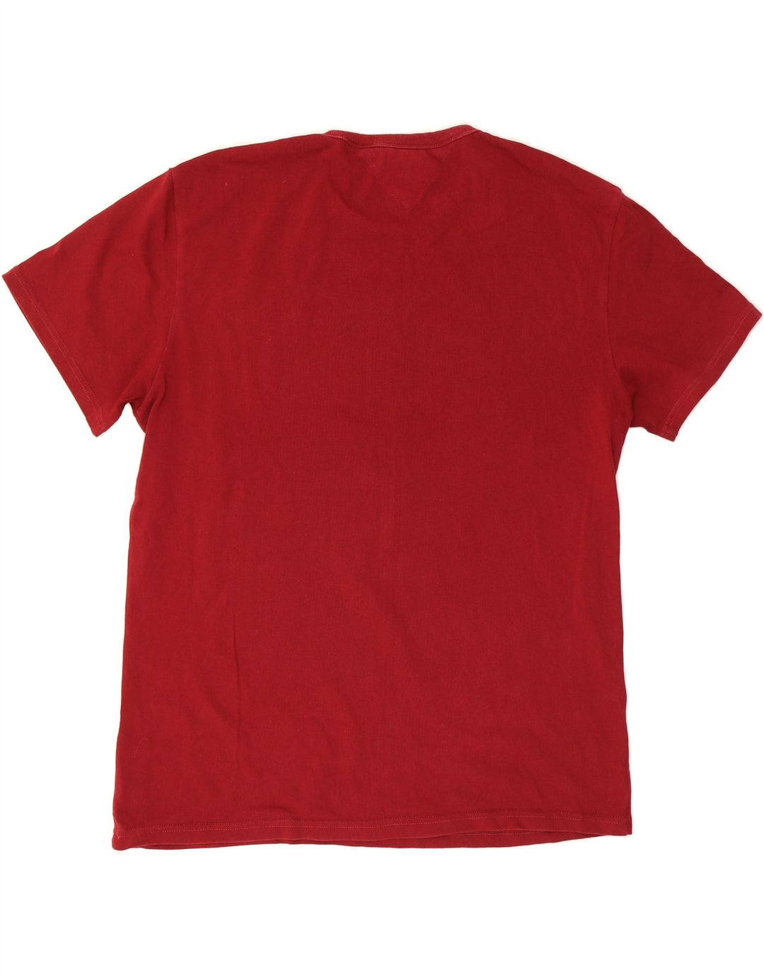 TOMMY HILFIGER Mens T-Shirt Top XL Maroon Vintage Tommy Hilfiger and Second-Hand Tommy Hilfiger from Messina Hembry 