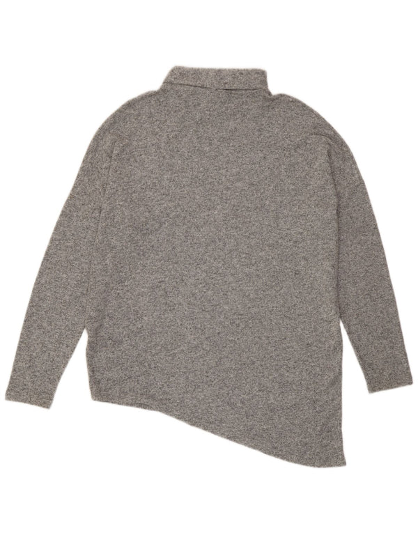 Damski sweter z golfem Phase Eight UK 18 XL, szara wiskoza