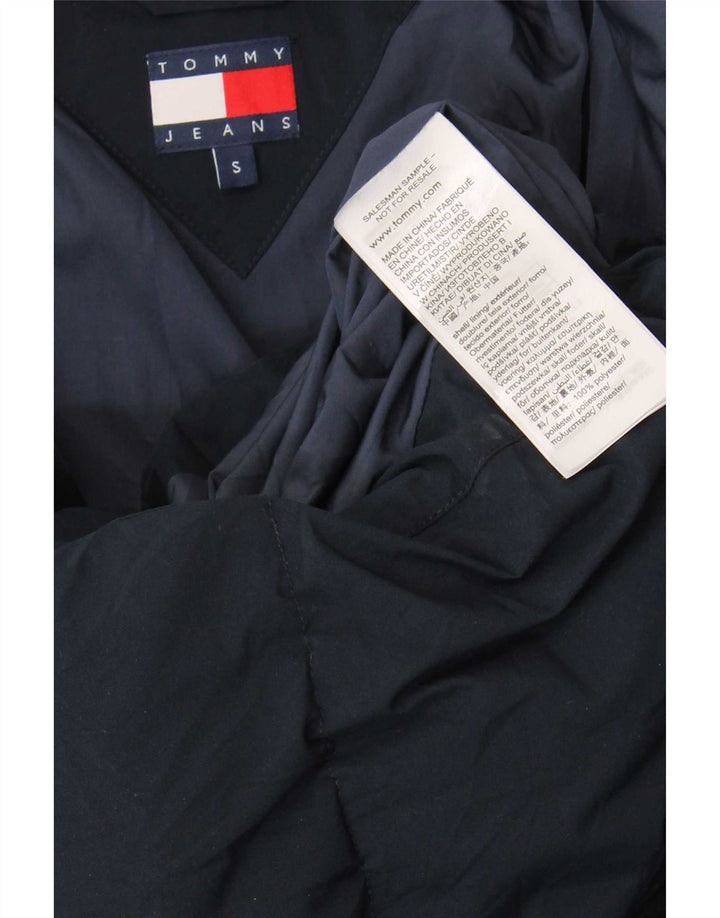 Damski płaszcz oversize Tommy Hilfiger z podszewką UK 10, mały, granatowy, poliester