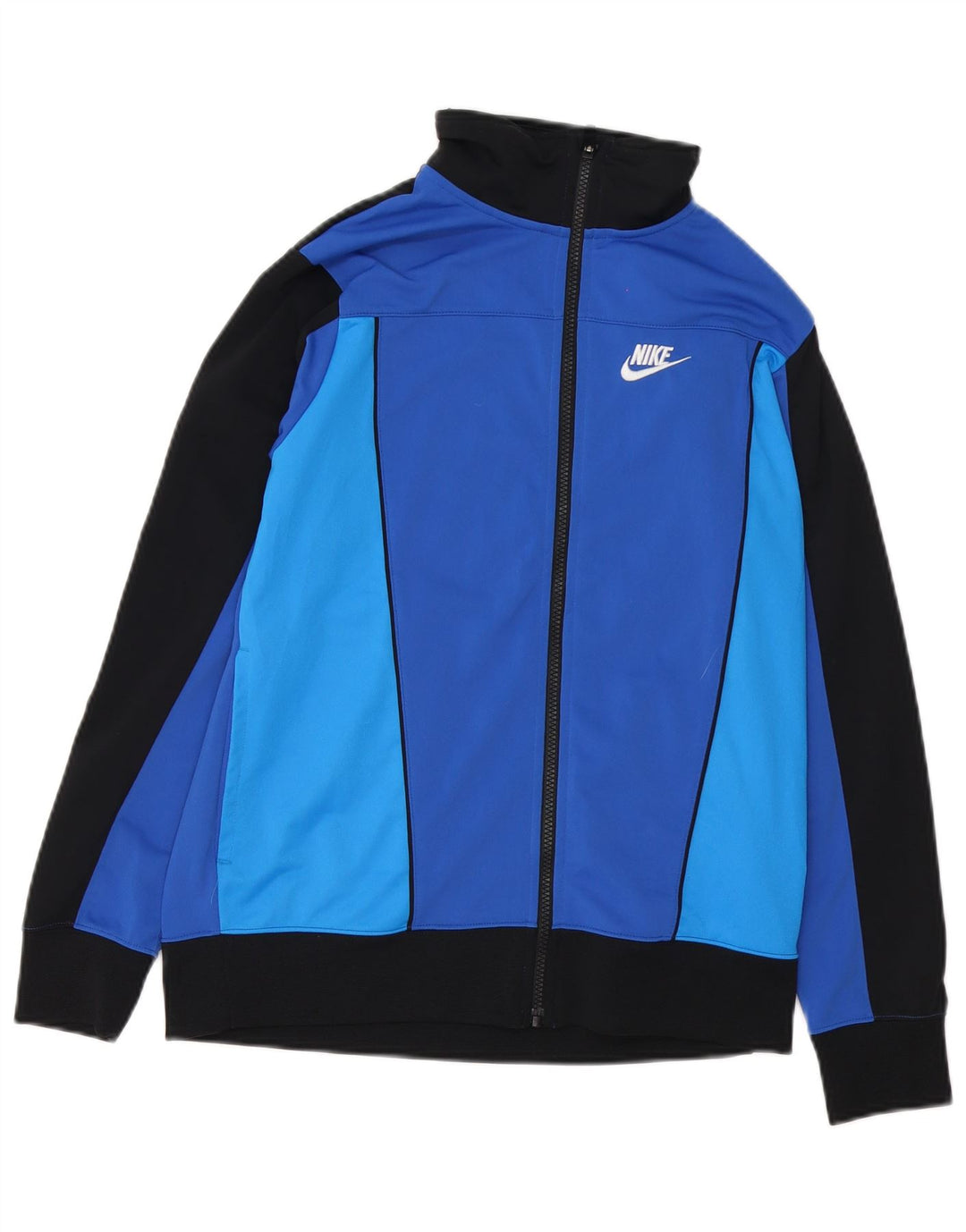 Chłopięca kurtka dresowa Nike 13-14 lat XL, niebieski, poliester z blokami kolorów