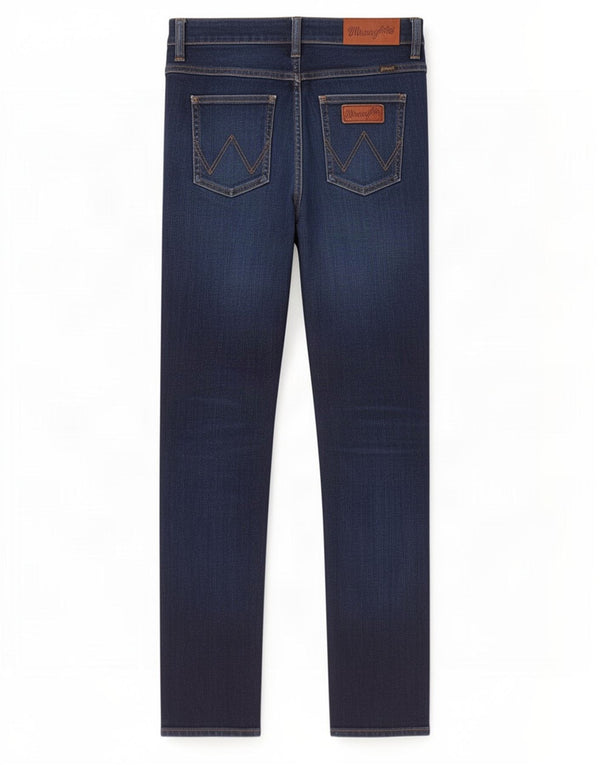 Damskie jeansy Wrangler Stomper Slim W30 L31 Granatowe, bawełniane
