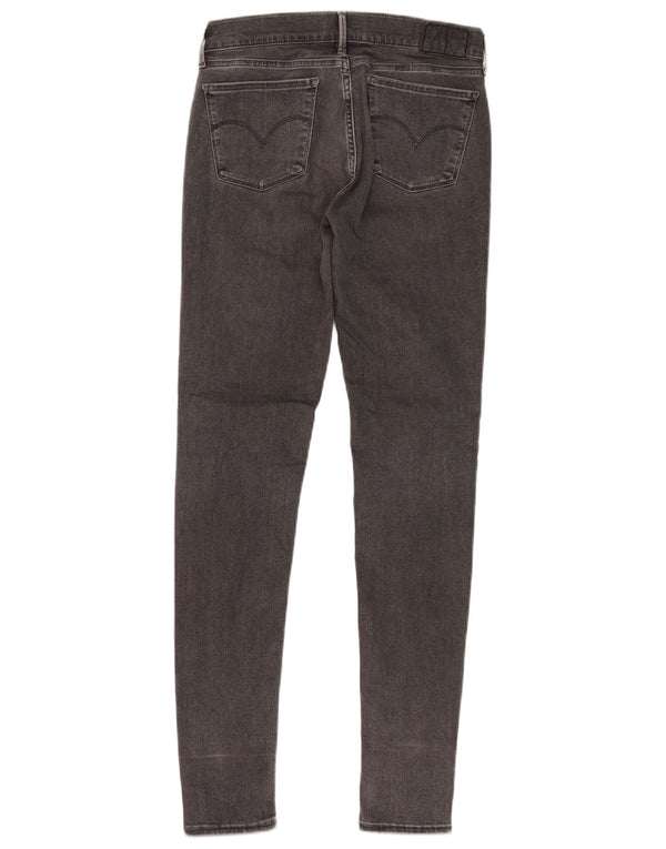 Damskie jeansy Levi's 710 Super Skinny W27 L32 Szara bawełna