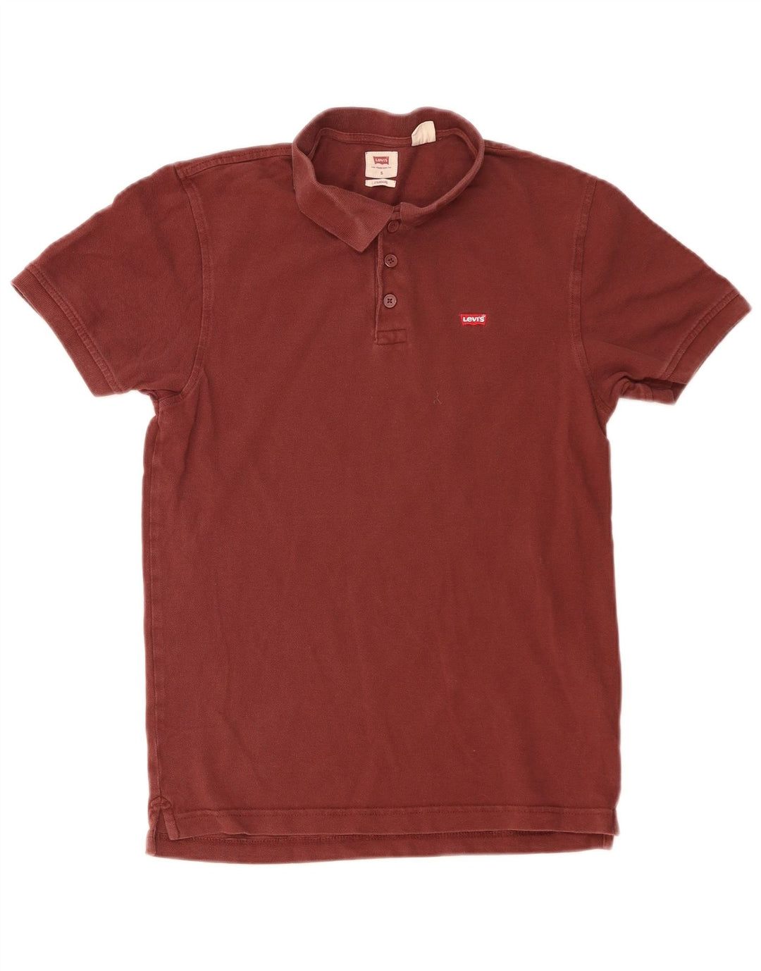 Męska standardowa koszulka polo Levi's, mała, bordowa, bawełniana
