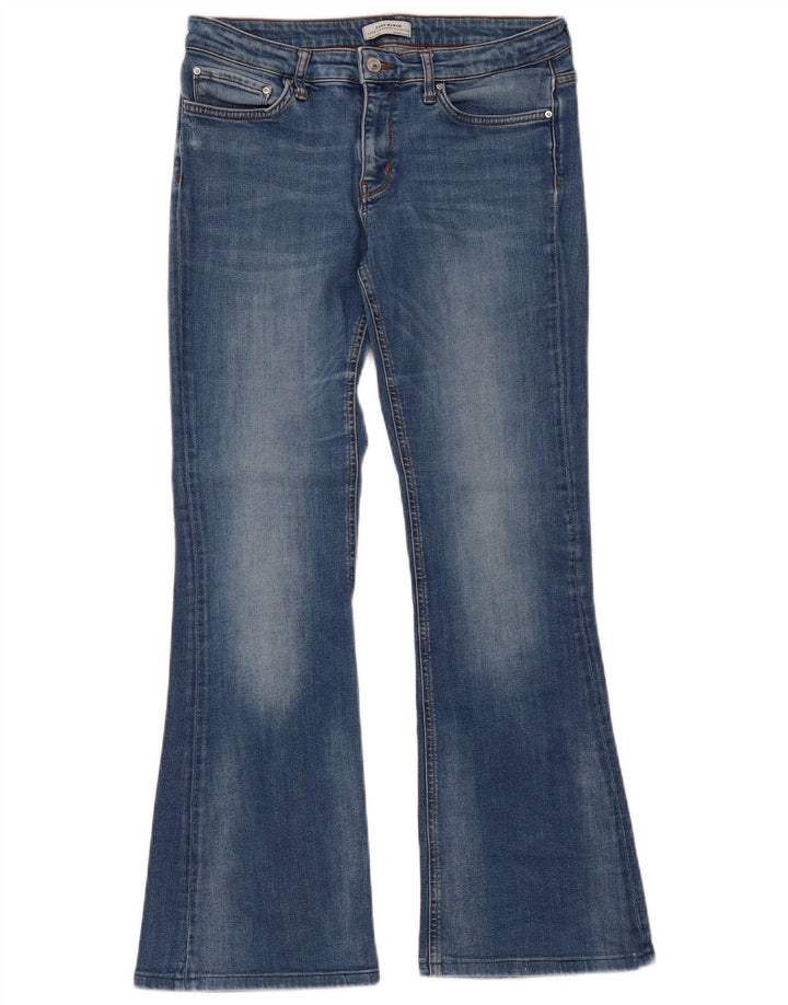 Damskie jeansy rozkloszowane Zara EU 40 Medium W30 L30 Niebieskie