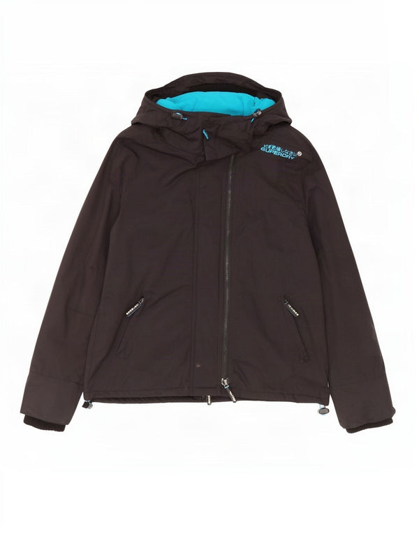 Damska kurtka wiatrówka Superdry The Windcheater Graphic UK 18 XL w kolorze czarnym