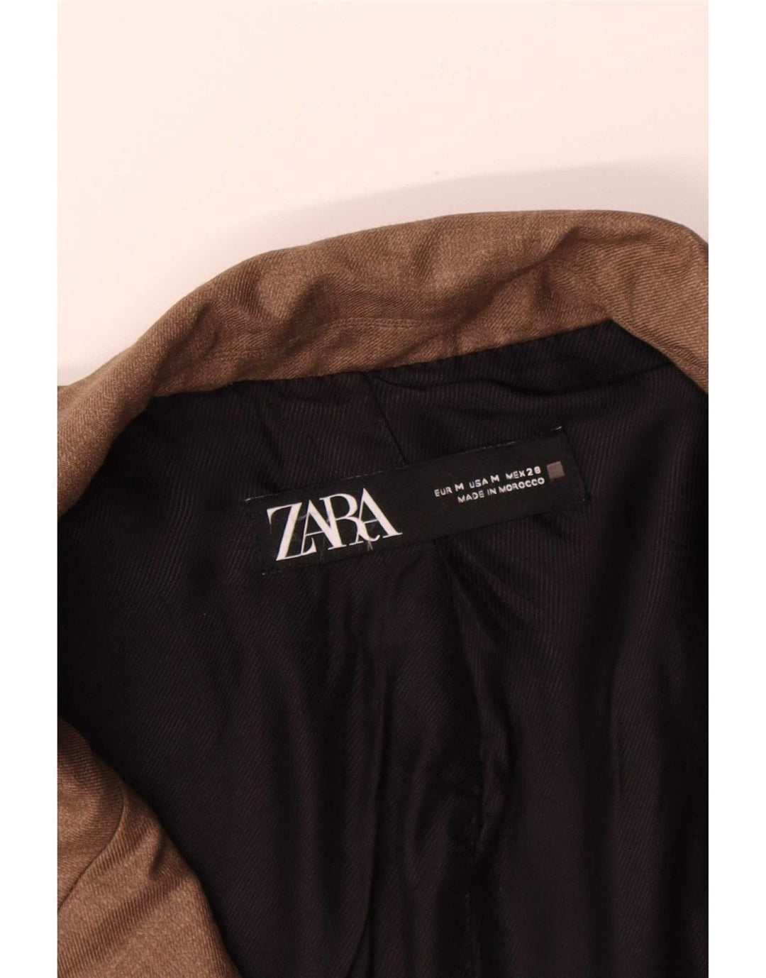 Damska marynarka Zara Oversize z podwójnymi piersiami, UK 14, średni brąz