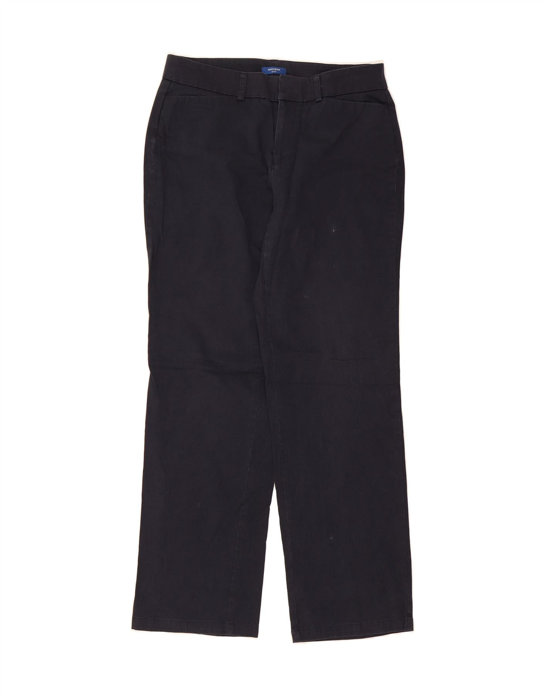 DOCKERS Womens Petite Chino Trousers US 6 Medium W32 L30 Navy Blue Vintage Dockers and Second-Hand Dockers from Messina Hembry 