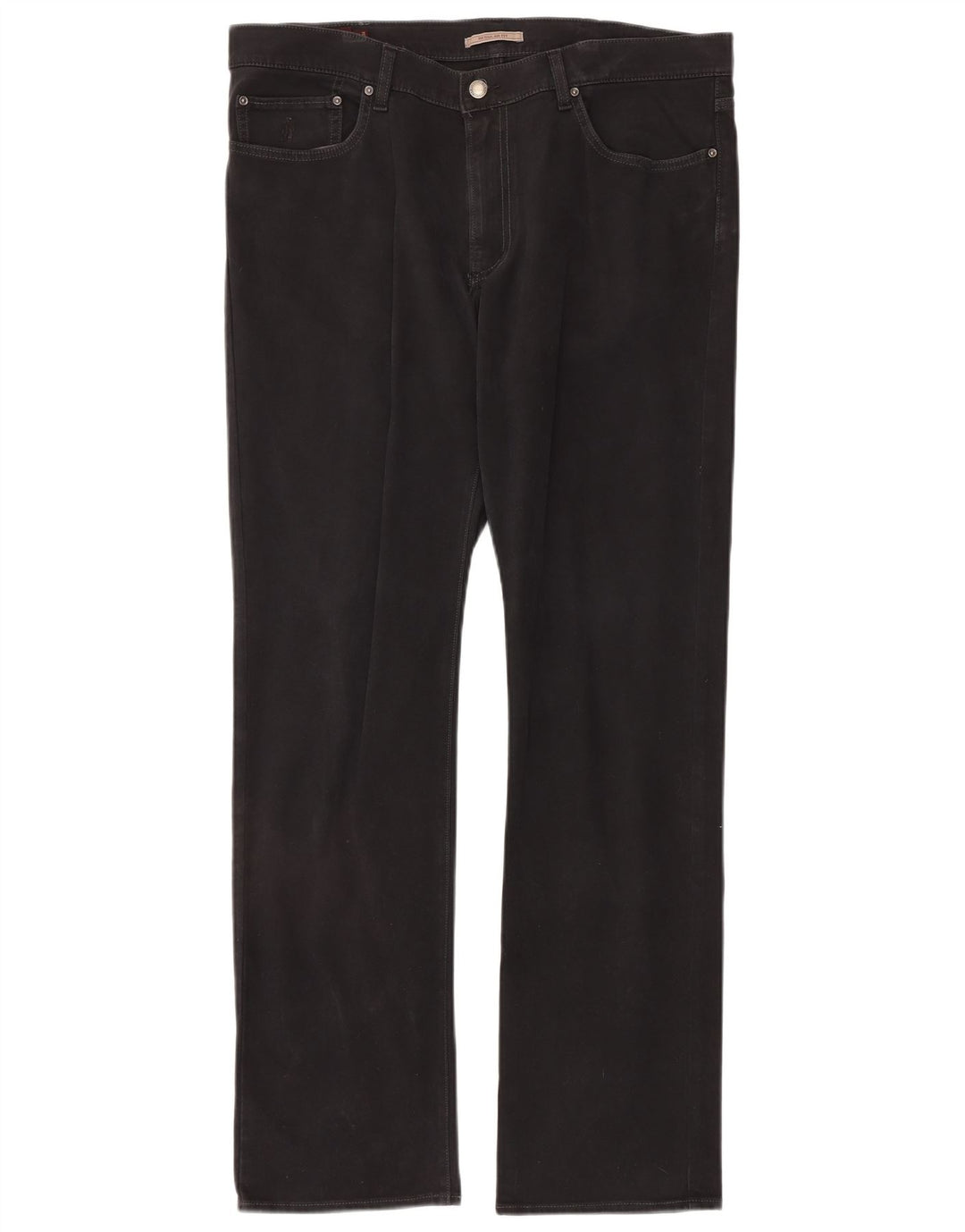 MARLBORO CLASSICS Męskie proste dżinsy o regularnym kroju W36 L34 Czarna bawełna