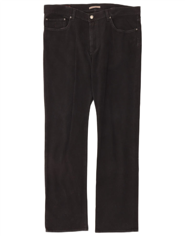 MARLBORO CLASSICS Męskie proste dżinsy o regularnym kroju W36 L34 Czarna bawełna