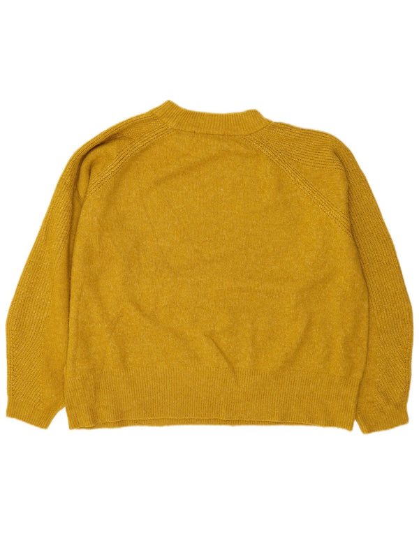 Marks & Spencer Damski sweter oversize z dekoltem w łódkę, UK 18 XL, żółty