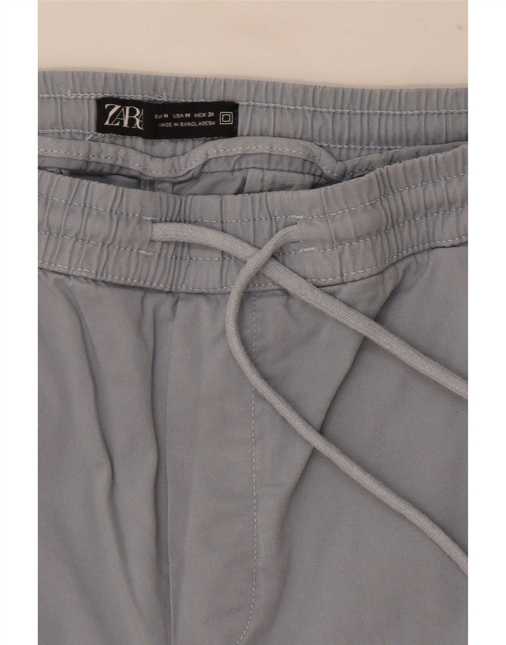 Męskie spodenki chino Zara Medium W31 niebieskie