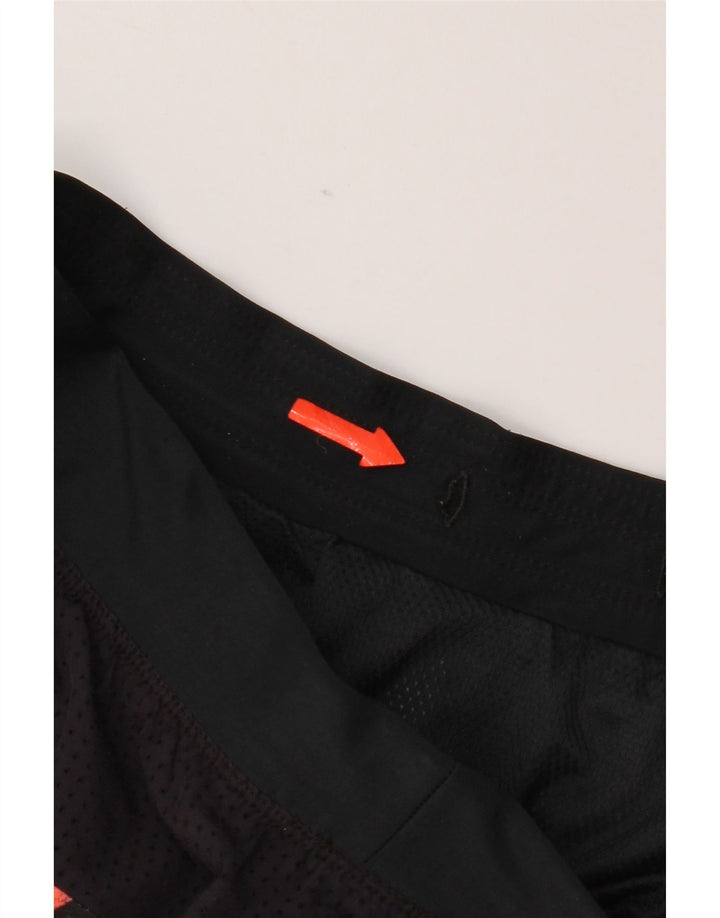 Męskie spodenki sportowe Nike z abstrakcyjnym wzorem, małe, czarne, poliestrowe