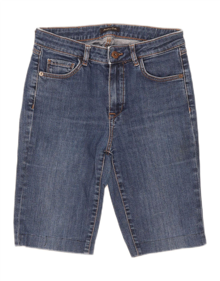 Damskie spodenki jeansowe Massimo Dutti o regularnym kroju EU 36 XS W26 niebieskie