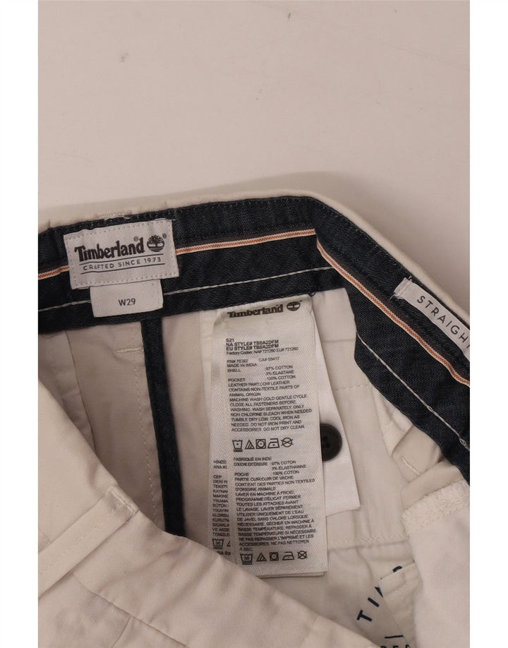 Męskie spodenki Chino Timberland W29 Średnie złamane białe bawełniane