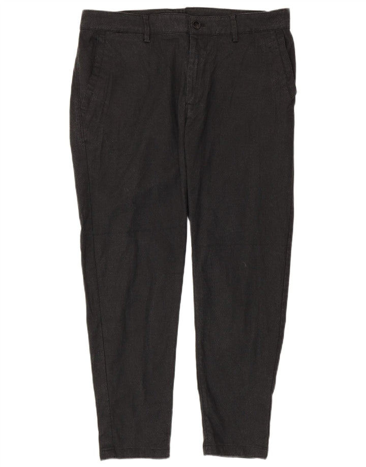 Męskie spodnie chino ZARA EU 46 XL W36 L27 Szary poliester