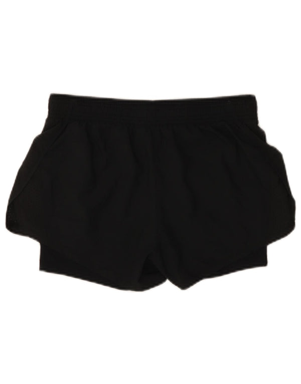 Damskie spodenki sportowe NIKE Dri Fit UK 10, małe, czarne, poliestrowe