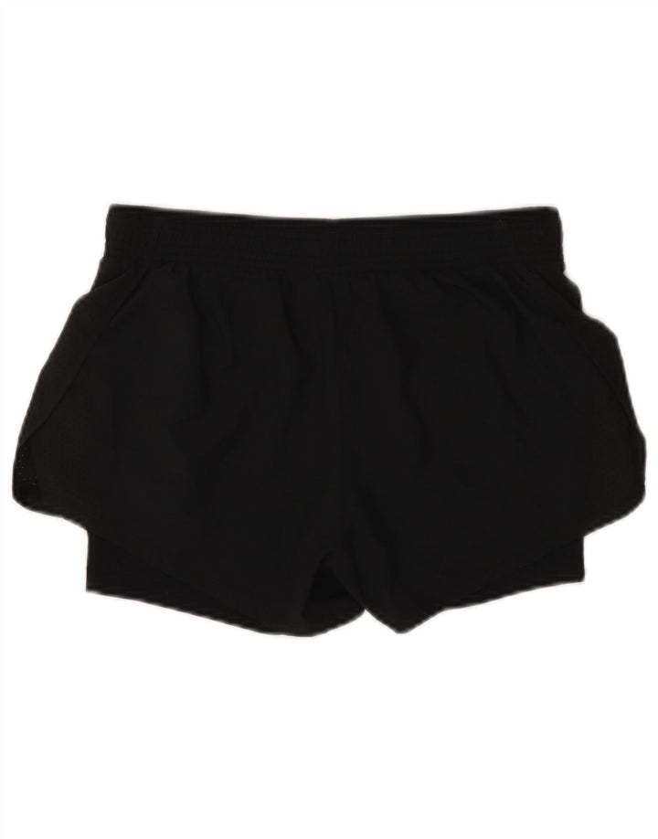 Damskie spodenki sportowe NIKE Dri Fit UK 10, małe, czarne, poliestrowe