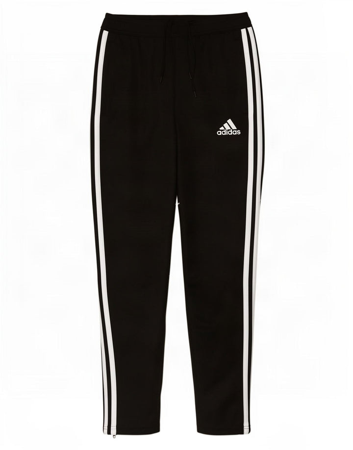 Męskie spodnie dresowe Adidas, małe, czarne, poliestrowe