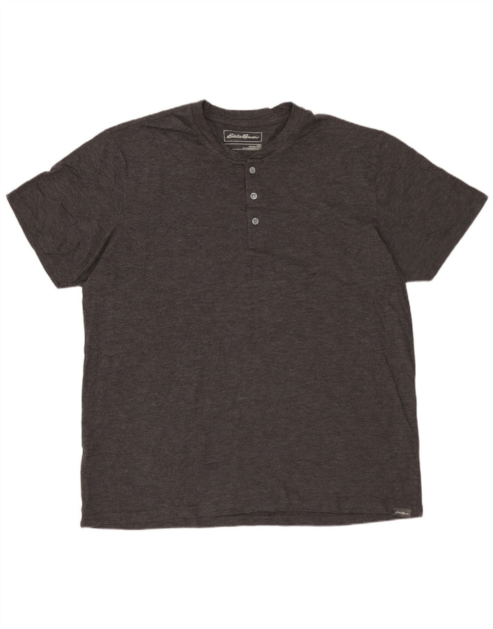 T-shirt męski EDDIE BAUER, duży, szary, bawełniany