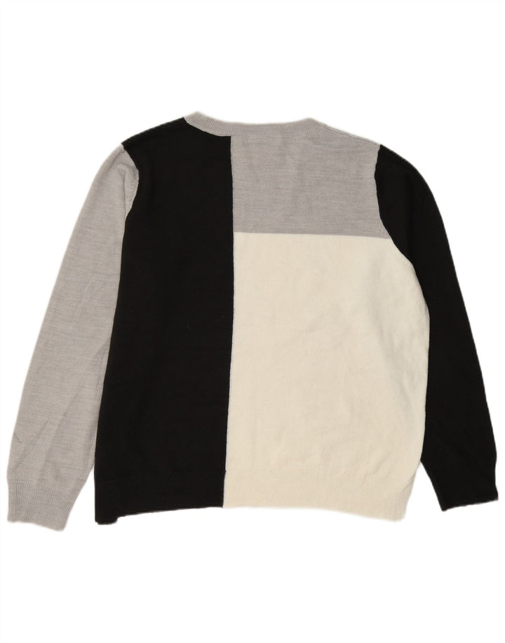 Marks & Spencer Damski sweter z okrągłym dekoltem, UK 14, duży, wielokolorowy