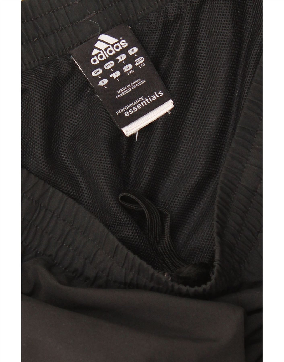 Męskie spodenki sportowe Adidas, duże, czarne, poliestrowe