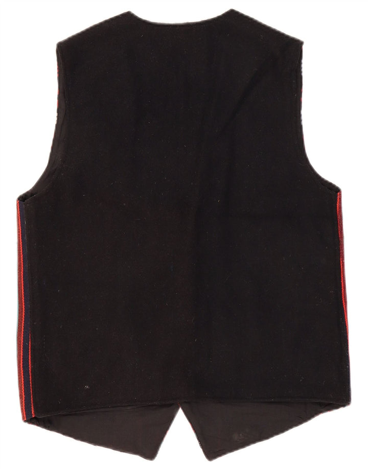 VINTAGE Męska kamizelka średniej wielokolorowej wełny Fair Isle