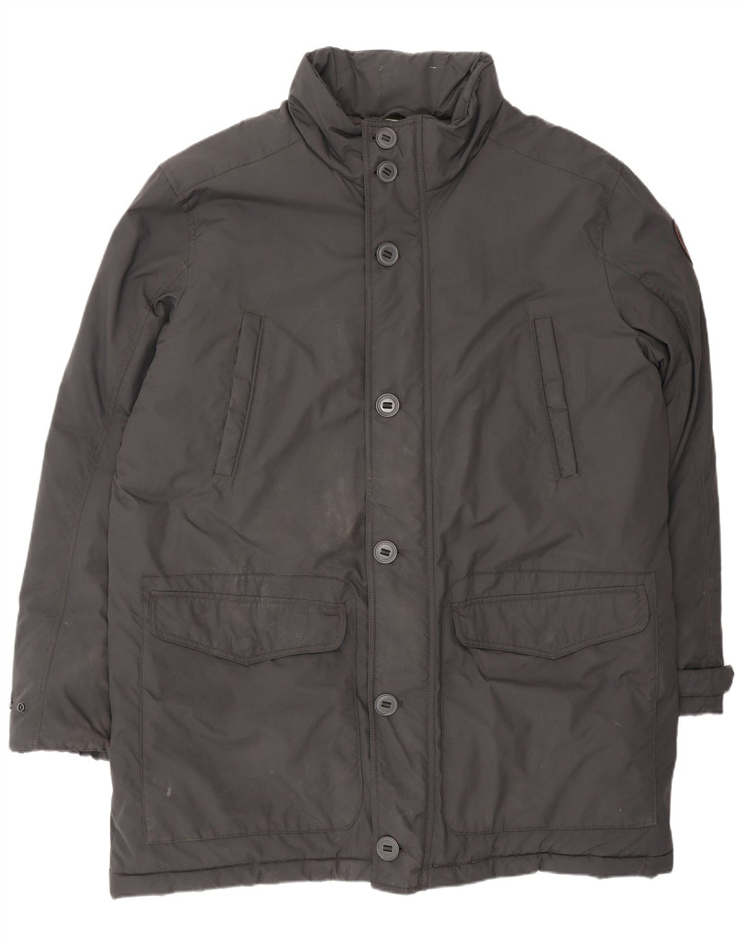 Męski ocieplany płaszcz NAPAPIJRI UK 46 3XL, czarny poliester