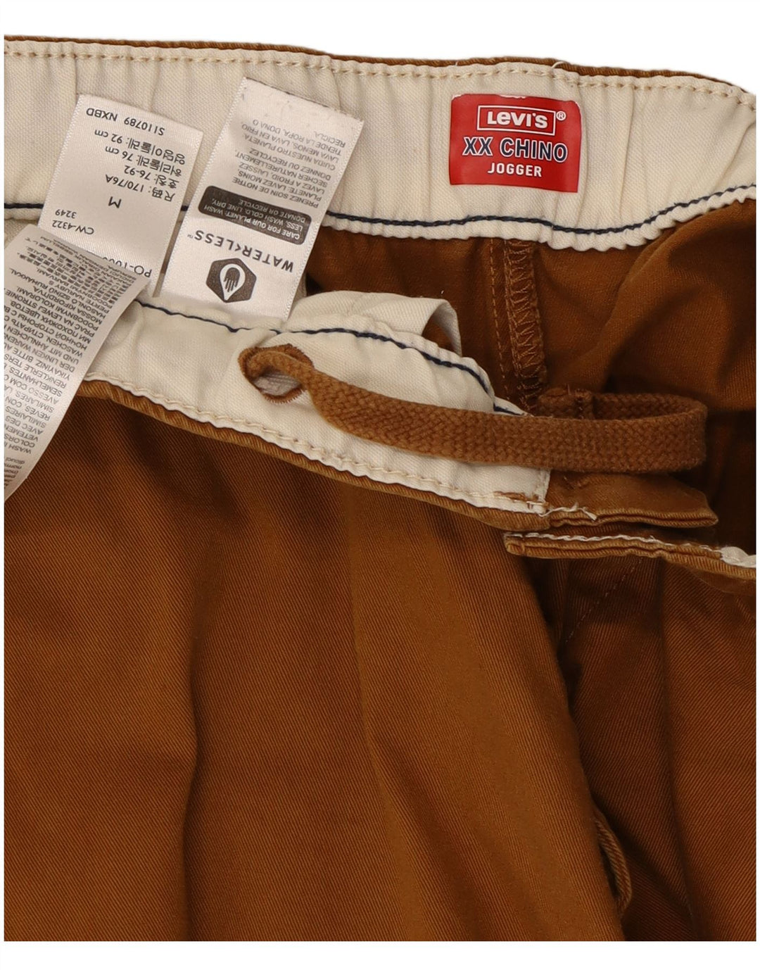 Męskie spodnie chino do biegania Levi's Medium W32 L28 Brązowa bawełna