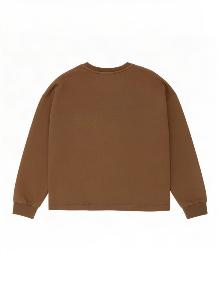 Damski sweter oversize Zara UK 10, mały, khaki, geometryczny