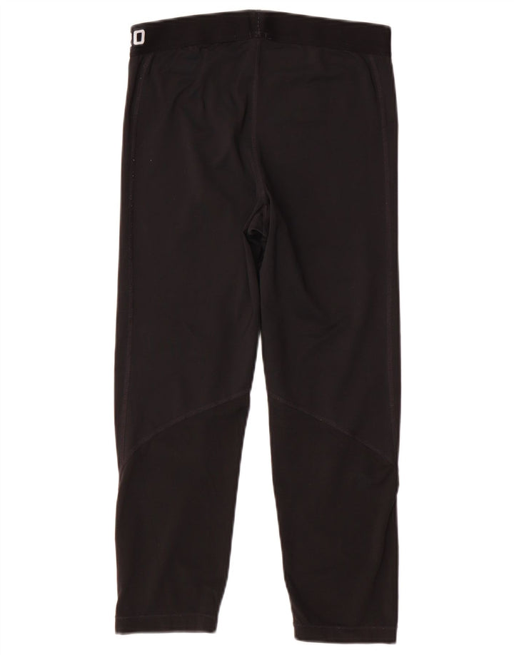 Damskie legginsy Nike Dri Fit Graphic Capri UK 12, średni czarny poliester