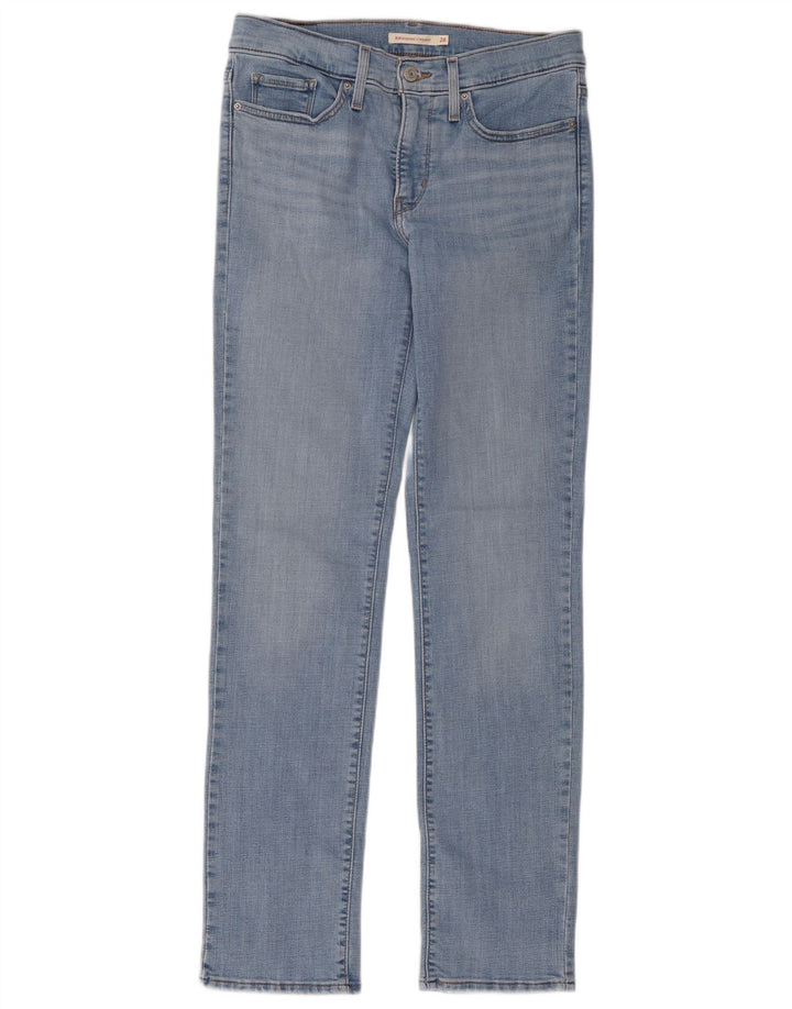Damskie dżinsy Levi's 314 Shaping Straight W28 L32 Niebieska bawełna