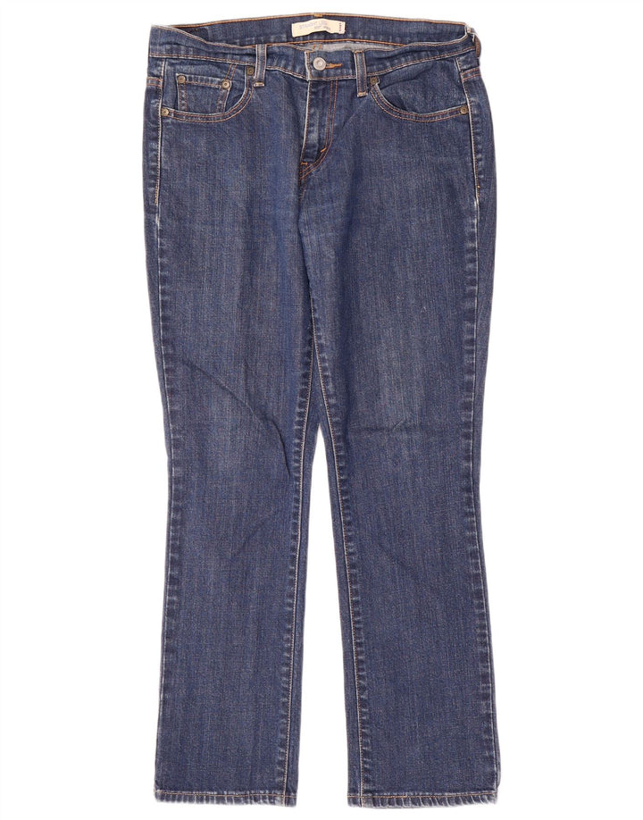 Damskie dżinsy Levi's 505 Straight US 6 Medium W32 L29 Niebieska bawełna