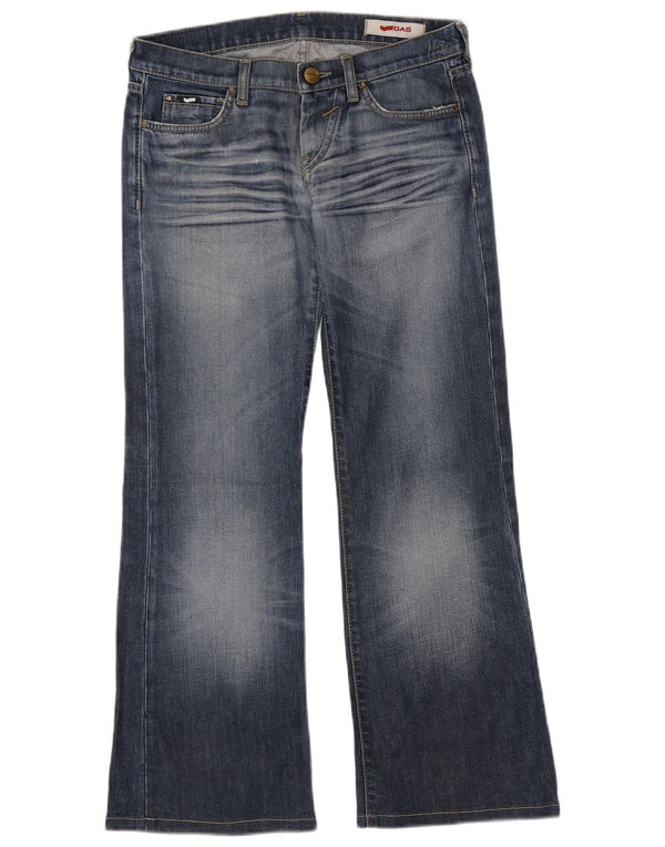 Damskie jeansy Bootcut Gas W28 L29 Niebieskie bawełniane