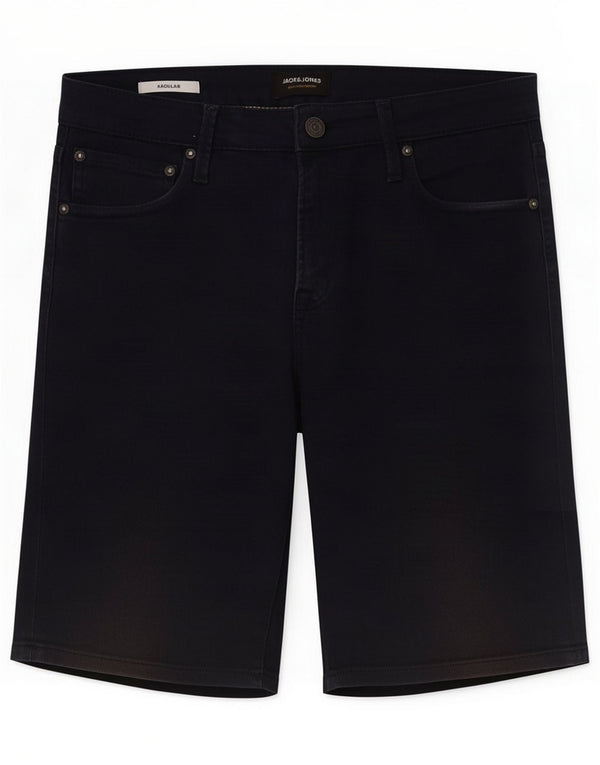 Jack & Jones Męskie regularne spodenki jeansowe średnie W30 granatowe bawełniane