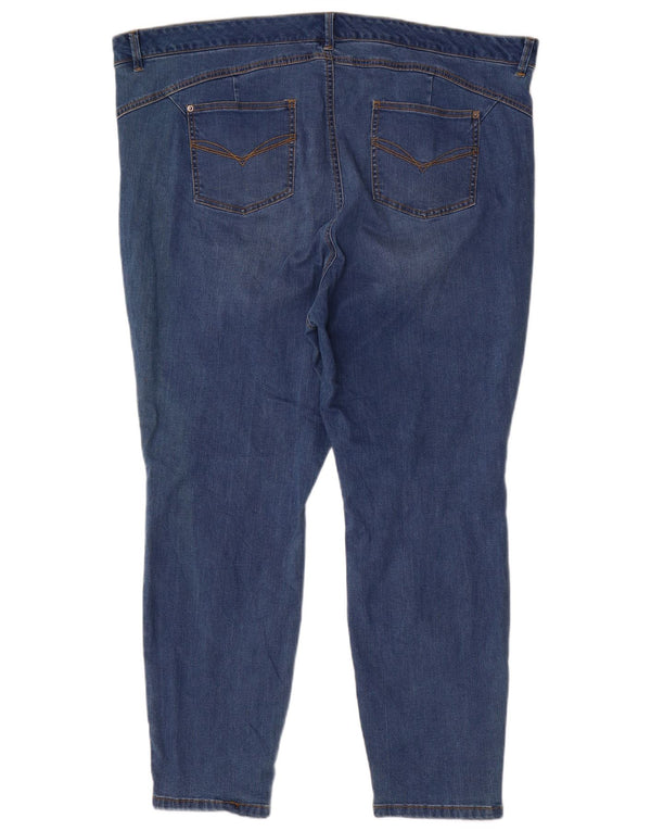 Marks & Spencer Damskie Dżinsy Skinny UK 22 3XL W44 L28 Niebieskie Bawełniane