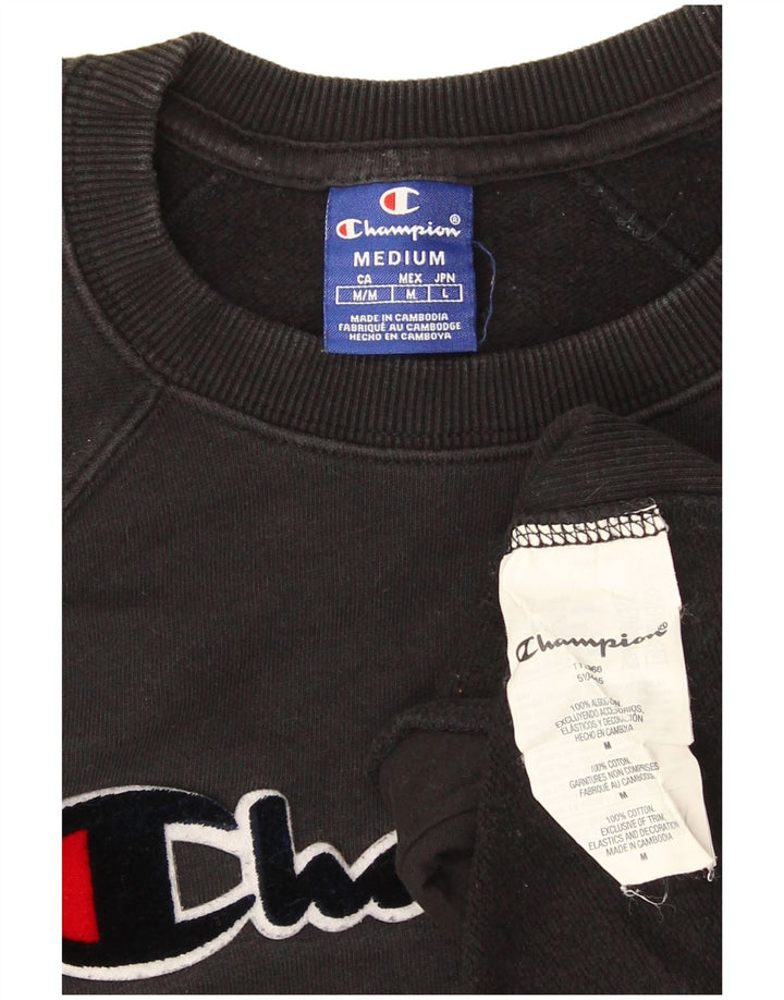 Damska bluza Champion Graphic Oversized Sweatshirt UK 14 Medium Black