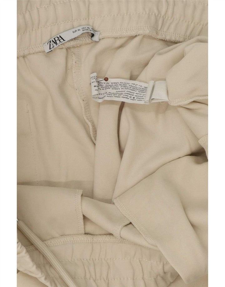 Męskie spodenki sportowe Zara XL, beżowe, bawełniane