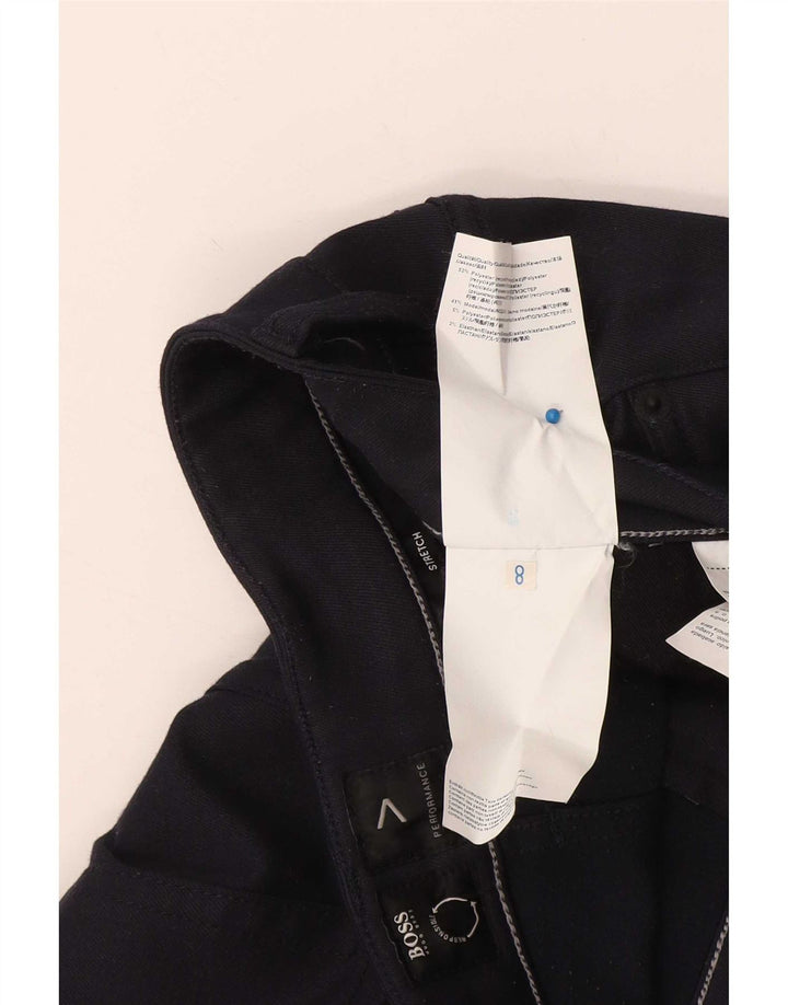 Męskie spodnie typu slim casual Hugo Boss W34 L34 Granatowy poliester