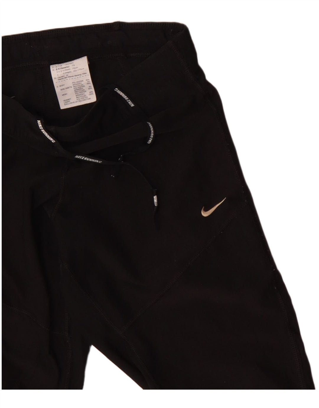 Damskie spodnie dresowe NIKE Dri Fit Capri UK 12, średni czarny poliester