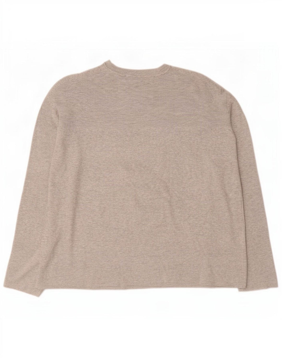 Marks & Spencer Damski sweter oversize z okrągłym dekoltem, UK 16, duży, szary