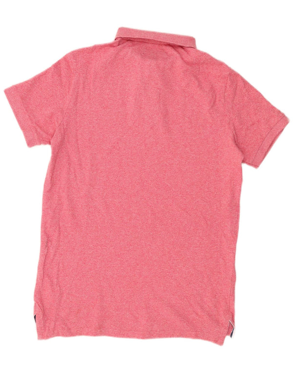 Superdry Mens Polo Shirt Medium Pink Cotton