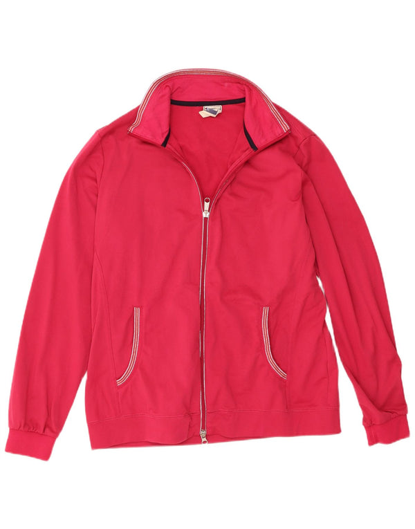 Kurtka damska Champion Easy Fit dresowa Top UK 14, duża, różowa, poliester