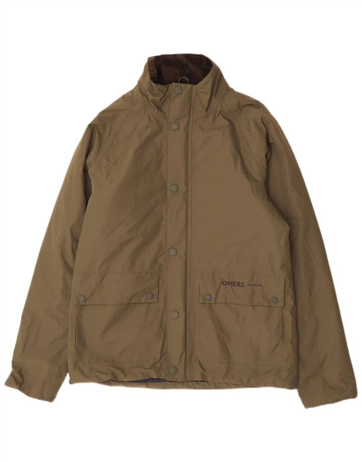 Męska kurtka wiatrówka Barbour UK 38, średni khaki, poliester