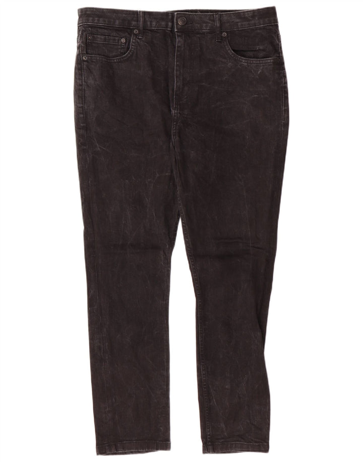 JACK WILLS Męskie jeansy slim W34 L27 Czarne bawełniane