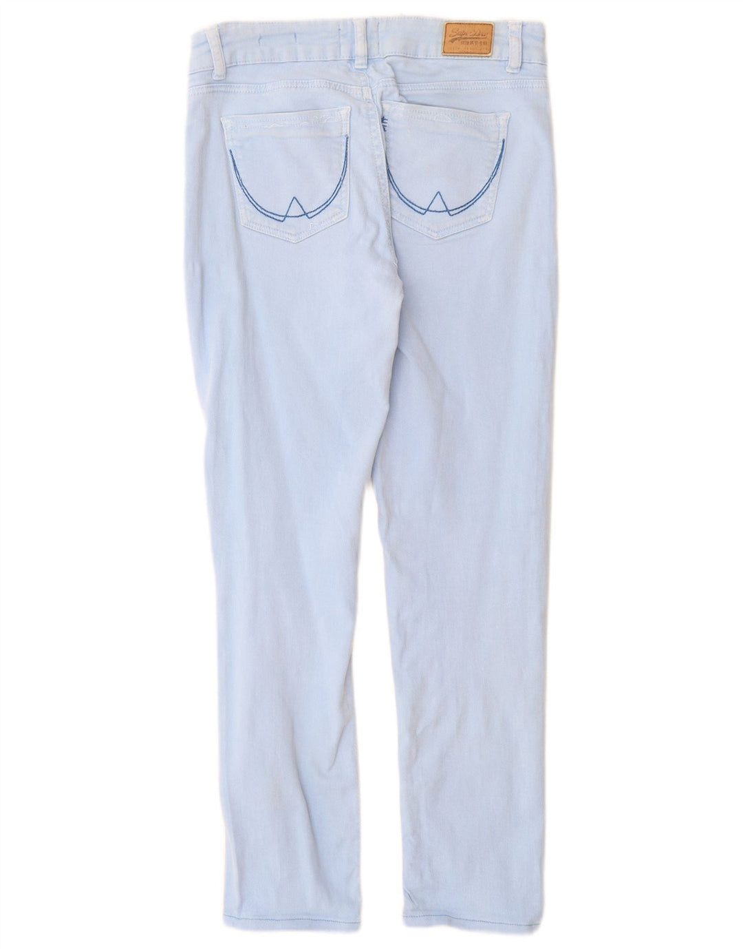 Damskie super obcisłe dżinsy Superdry W26 L27 Niebieskie