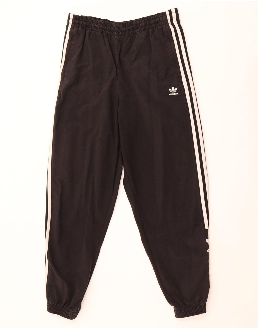 Damskie spodnie dresowe Adidas Joggers UK 14, duże, czarne, poliestrowe