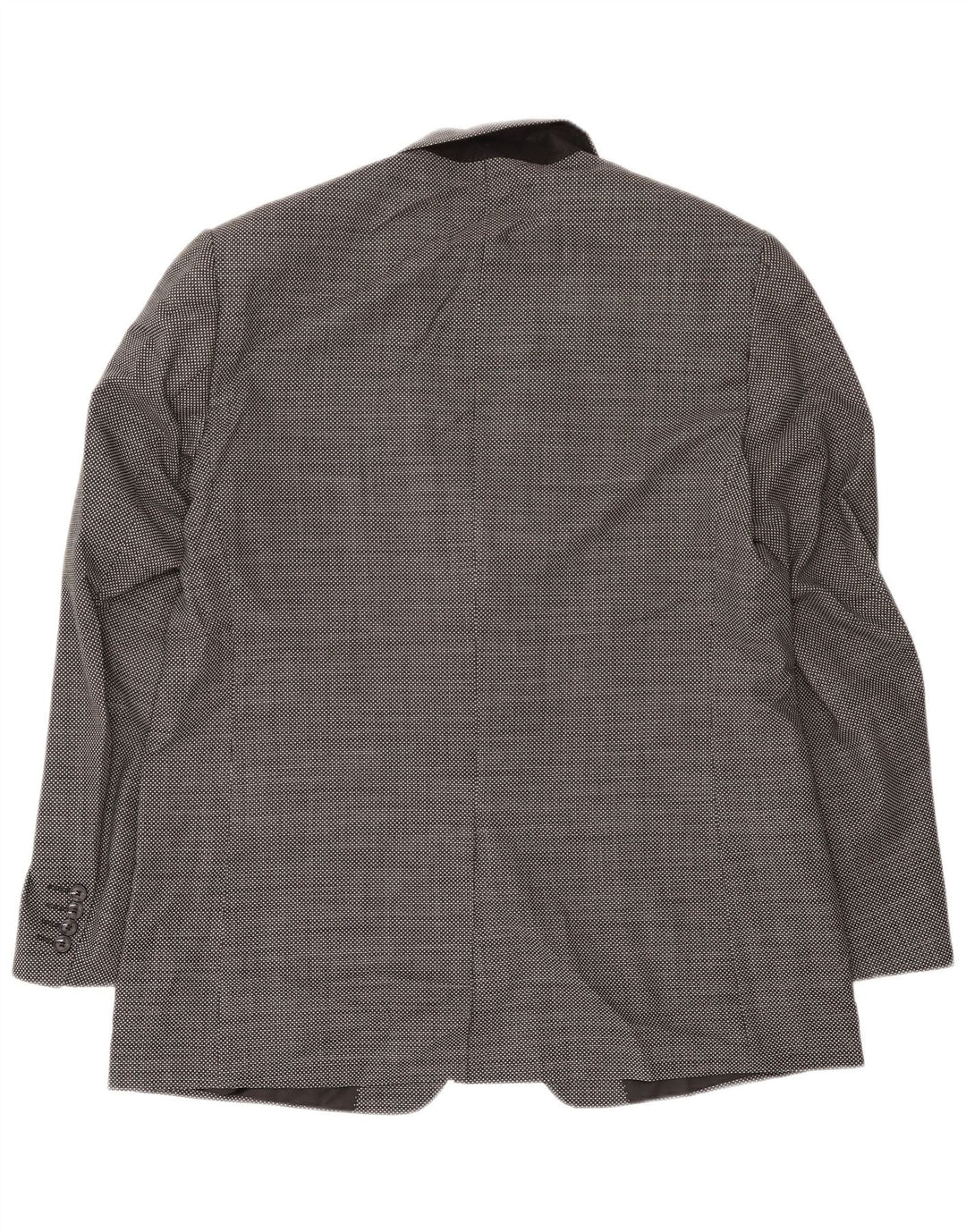 Marks & Spencer Męska marynarka zapinana na 2 guziki UK 44 XL, wełniana w czarną kratkę