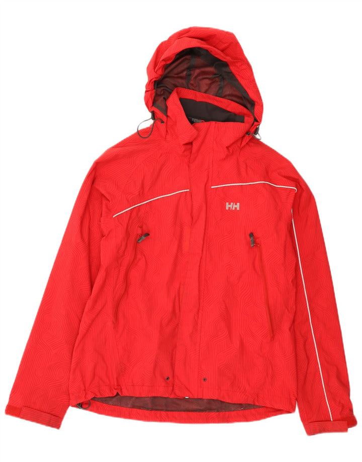 Męska kurtka przeciwdeszczowa z kapturem Helly Hansen UK 36 Small Red Poliamid