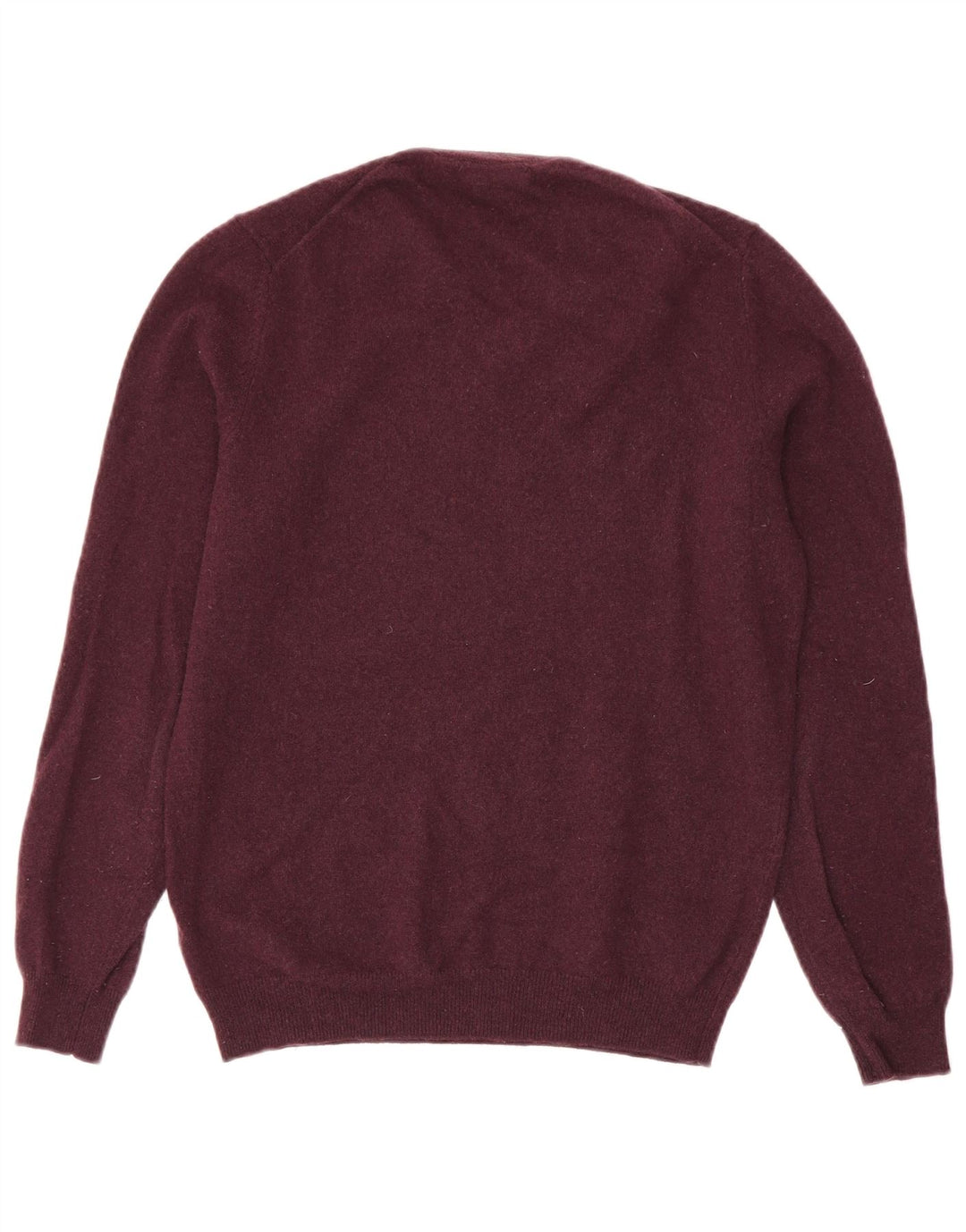 Męski sweter Massimo Dutti z dekoltem w kształcie litery V, średni burgund