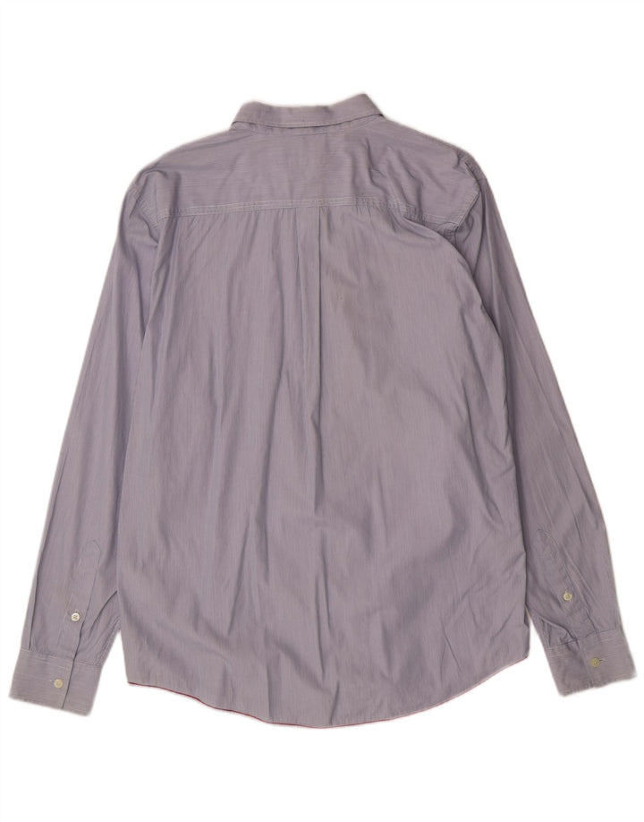 Koszula męska Cerruti 1881 XL, niebieska, bawełniana w prążki